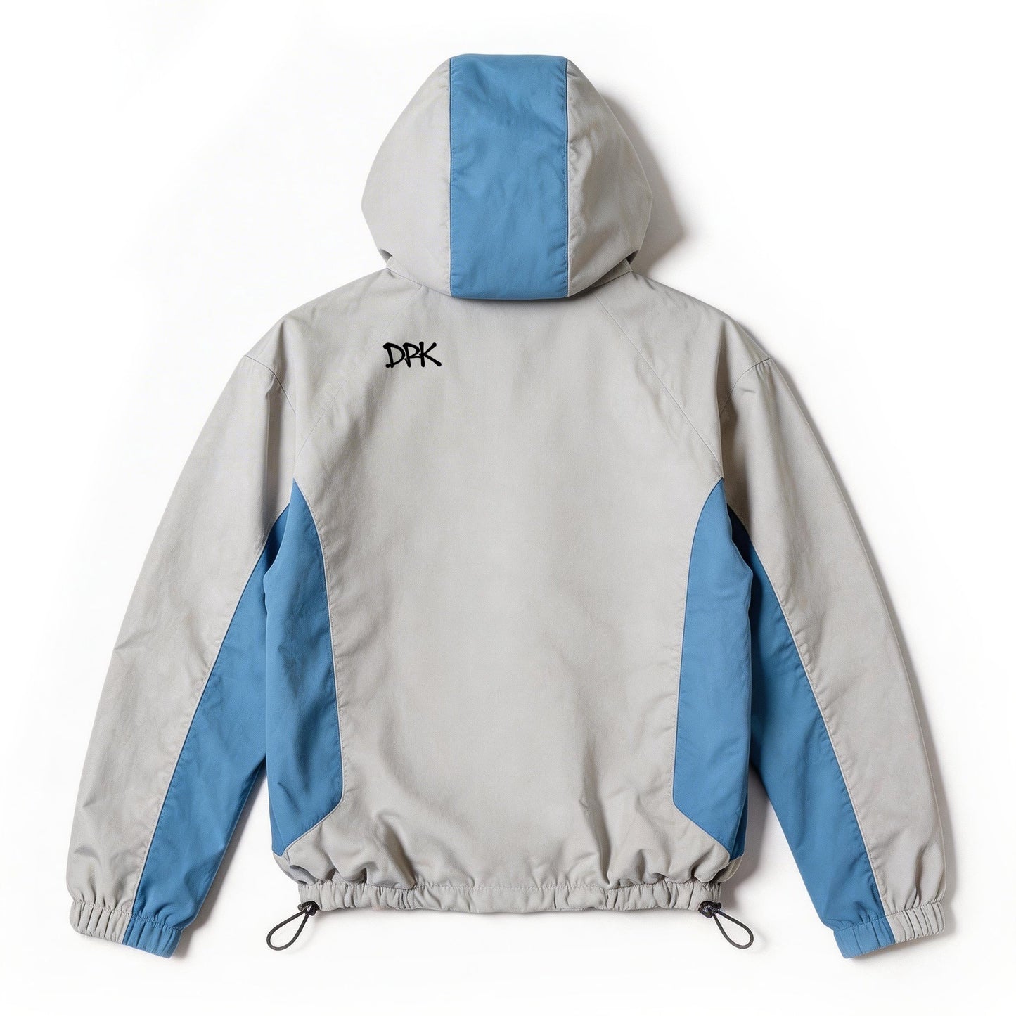 MAN LIKE X SHELL HOOD LIGHT GREY AND BLUE